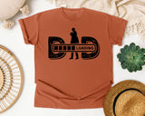 Dad Loading White graphic tee in Yam