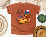 You Look Like The 4th Of July Brown graphic tee in Yam