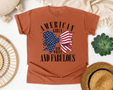 American Girly Red White And Fabulous graphic tee in Yam