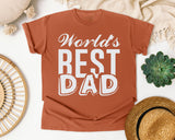 World's Best Dad White graphic tee in Yam