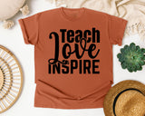 Teach Love Inspire Bold graphic tee in Yam