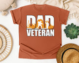 Dad Veteran graphic tee in Yam