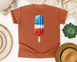 Patriotic Popsicle Red graphic tee in Yam
