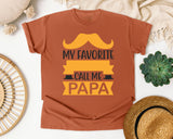 My Favorite People Call Me Papa White 2 graphic tee in Yam