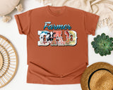 Farmer Dad Grey 2 graphic tee in Yam