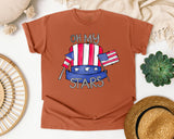 Oh My Stars Grey graphic tee in Yam