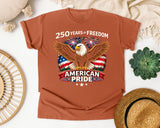 250 Years Of Freedom American Pride graphic tee in Yam