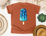 Blue Star Popsicle graphic tee in Yam
