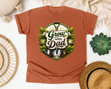 Grow With Dad graphic tee in Yam
