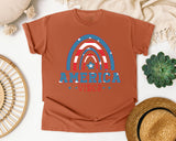 America Vibes graphic tee in Yam
