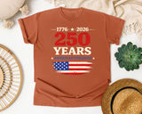 250 Years American Freedom graphic tee in Yam