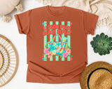 Lesson Plan Beach Repeat graphic tee in Yam