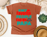 My Favorite People Call Me Papa Brown graphic tee in Yam