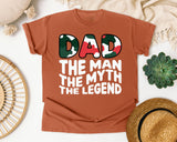 Dad The Man The Myth The Legend White graphic tee in Yam