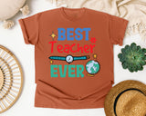 Best Teacher Ever Watch graphic tee in Yam