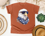 Eagle With Sunglasses Bandana graphic tee in Yam