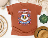 Happy Independence Day 4th Of July graphic tee in Yam