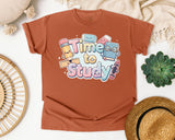 Time To Study graphic tee in Yam