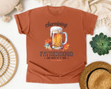 Surviving Fatherhood One Beer At A Time Brown 2 graphic tee in Yam