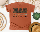Dad Fixer Of All Things Brown 3 graphic tee in Yam