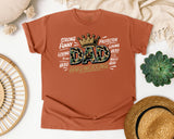 Dad Hardworking Strong Funny Loving Protector graphic tee in Yam