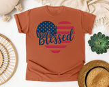 Blessed graphic tee in Yam