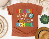 Straight Into High School graphic tee in Yam