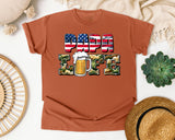 Papa Life Brown graphic tee in Yam