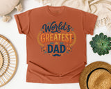 World's Greatest Dad Grey 2 graphic tee in Yam