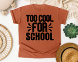 Too Cool For School graphic tee in Yam