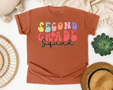 Second Grade Squad graphic tee in Yam
