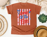 Land Of The Free graphic tee in Yam