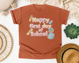 Happy First Day Of School Pastel graphic tee in Yam