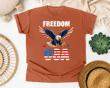 Freedom USA White graphic tee in Yam