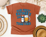Our First Father's Day Together Grey graphic tee in Yam