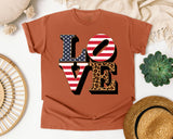 Love graphic tee in Yam