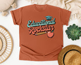 Educational Rockstar Grey graphic tee in Yam