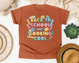 Back To School And Looking Cool graphic tee in Yam