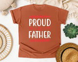Proud Father White 3 graphic tee in Yam