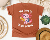 100 Days Is Alotl School graphic tee in Yam