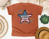 Memorial Day graphic tee in Yam