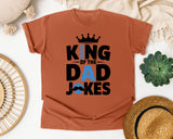 King Of The Dad Jokes graphic tee in Yam
