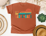 I Keep All My Dad Jokes In A Dad-A-Base graphic tee in Yam