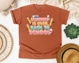 Summer Is Over Back To School Pencils graphic tee in Yam