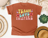Teach Love Inspire Strawberry graphic tee in Yam