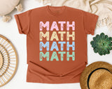 Math Math Math Stacked graphic tee in Yam