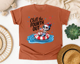 Chill The Fourth Out Grey 3 graphic tee in Yam