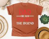 Dad The Man The Myth The Legend Pink graphic tee in Yam