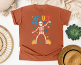 4th July Grey graphic tee in Yam