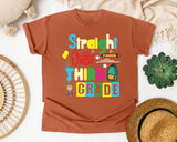 Straight Outta Third Grade Trophy graphic tee in Yam